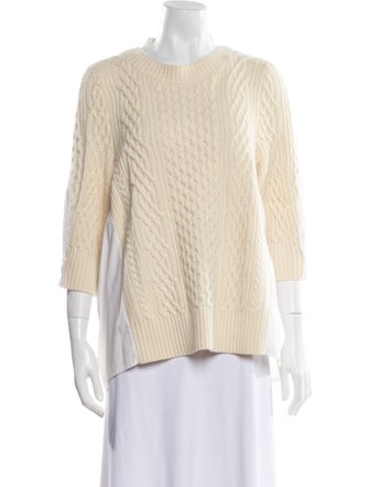 Sacai Wool Crew Neck Top