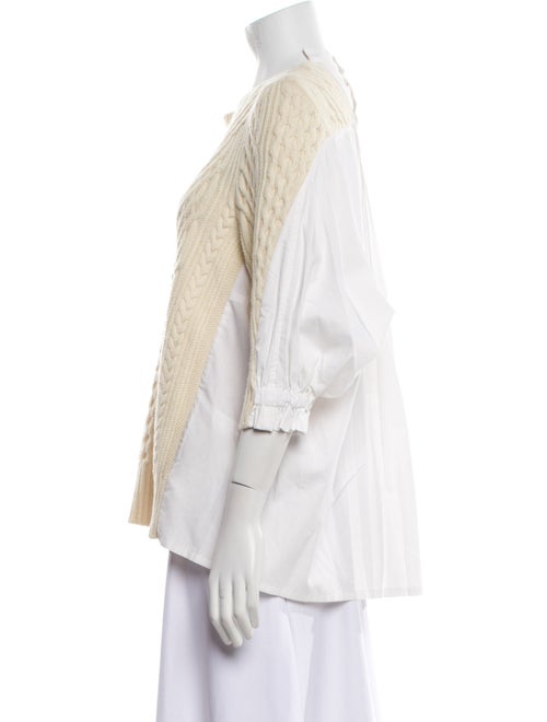 Sacai Wool Crew Neck Top