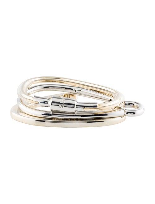 Sacai Two-Tone Carabiner Bangle Bracelet Set