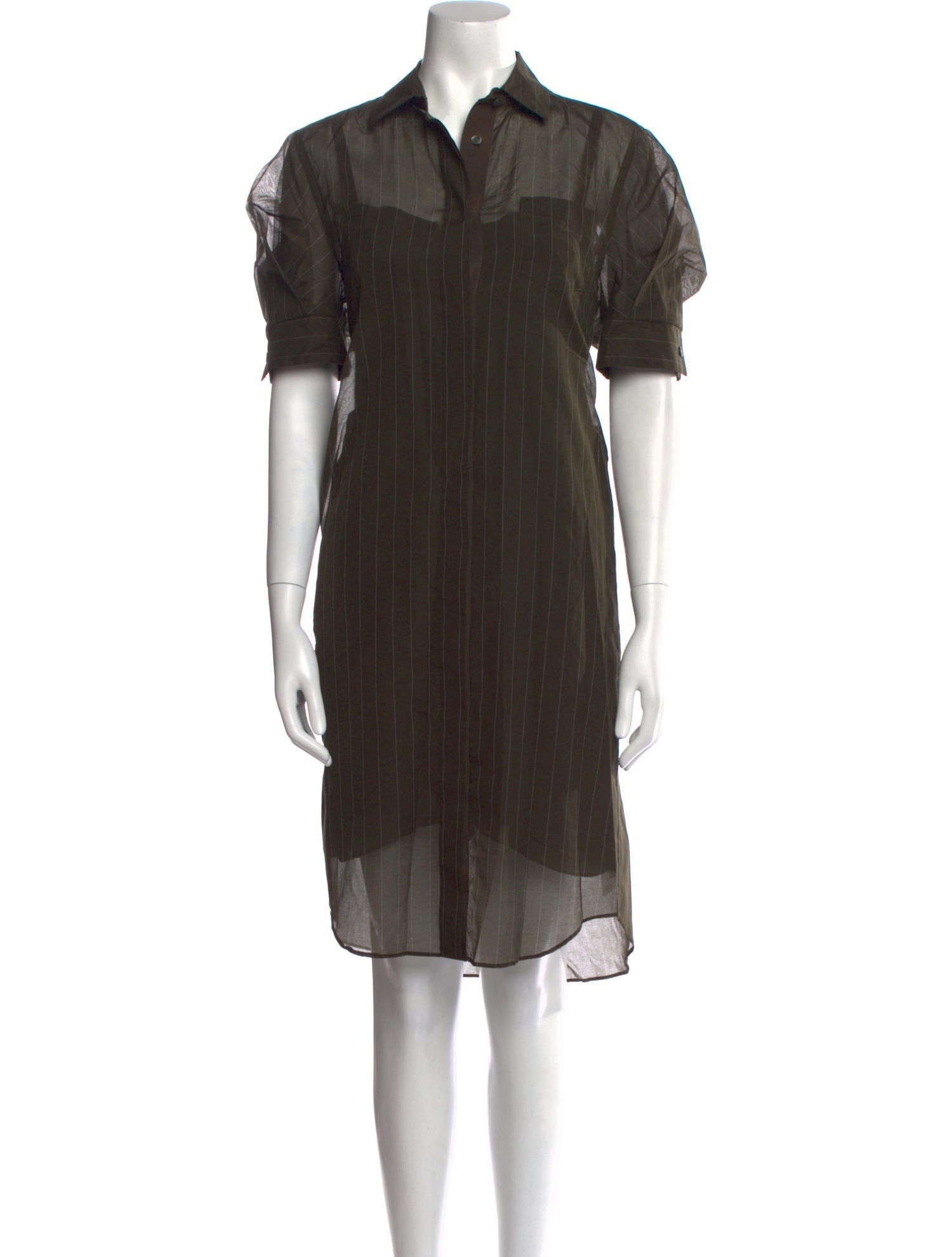Sacai Knee-Length Dress - Green Dresses, Clothing - WS144875 | The RealReal