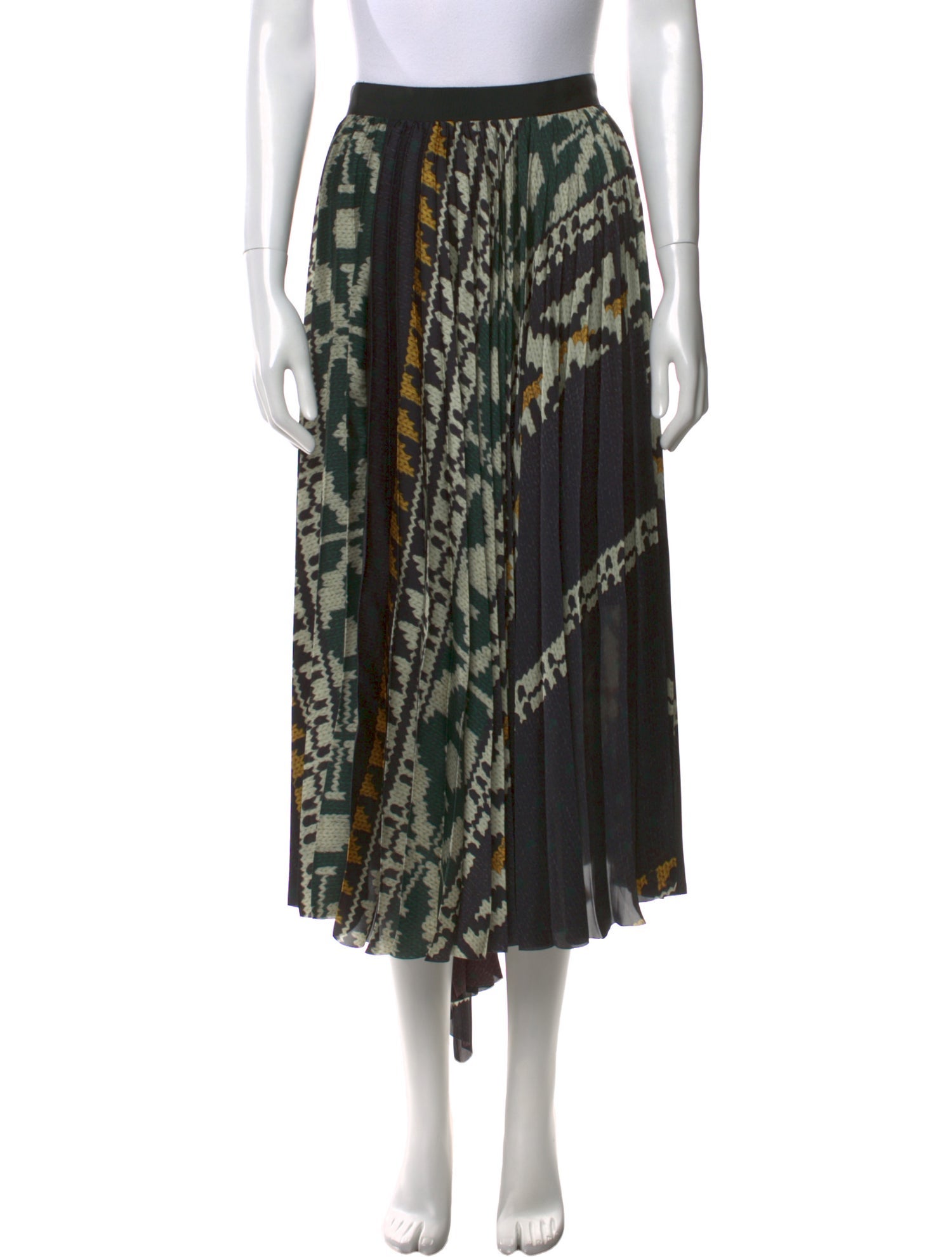 Sacai Printed Midi Length Skirt w/ Tags