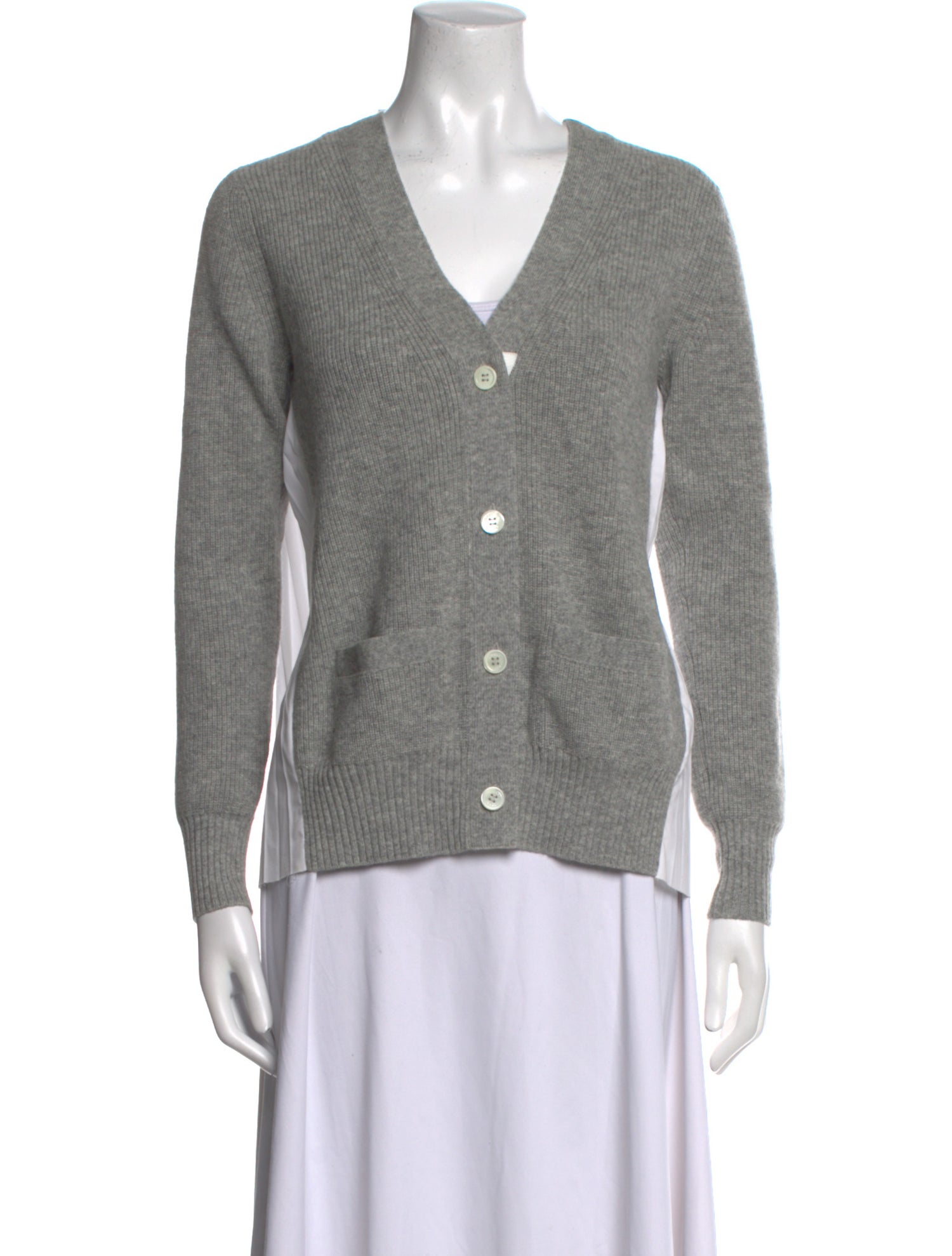 Sacai Wool V-Neck Sweater