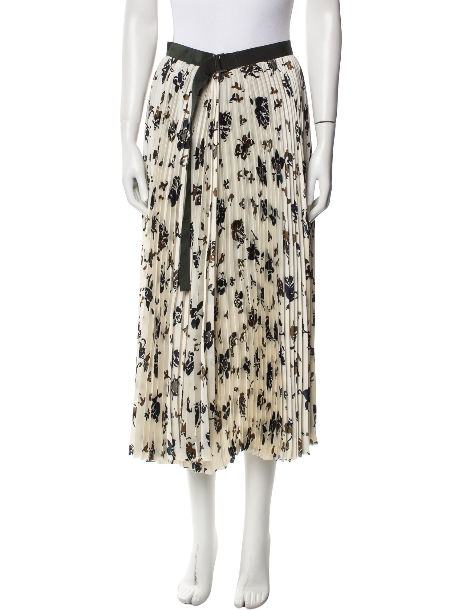 Sacai Printed Midi Length Skirt