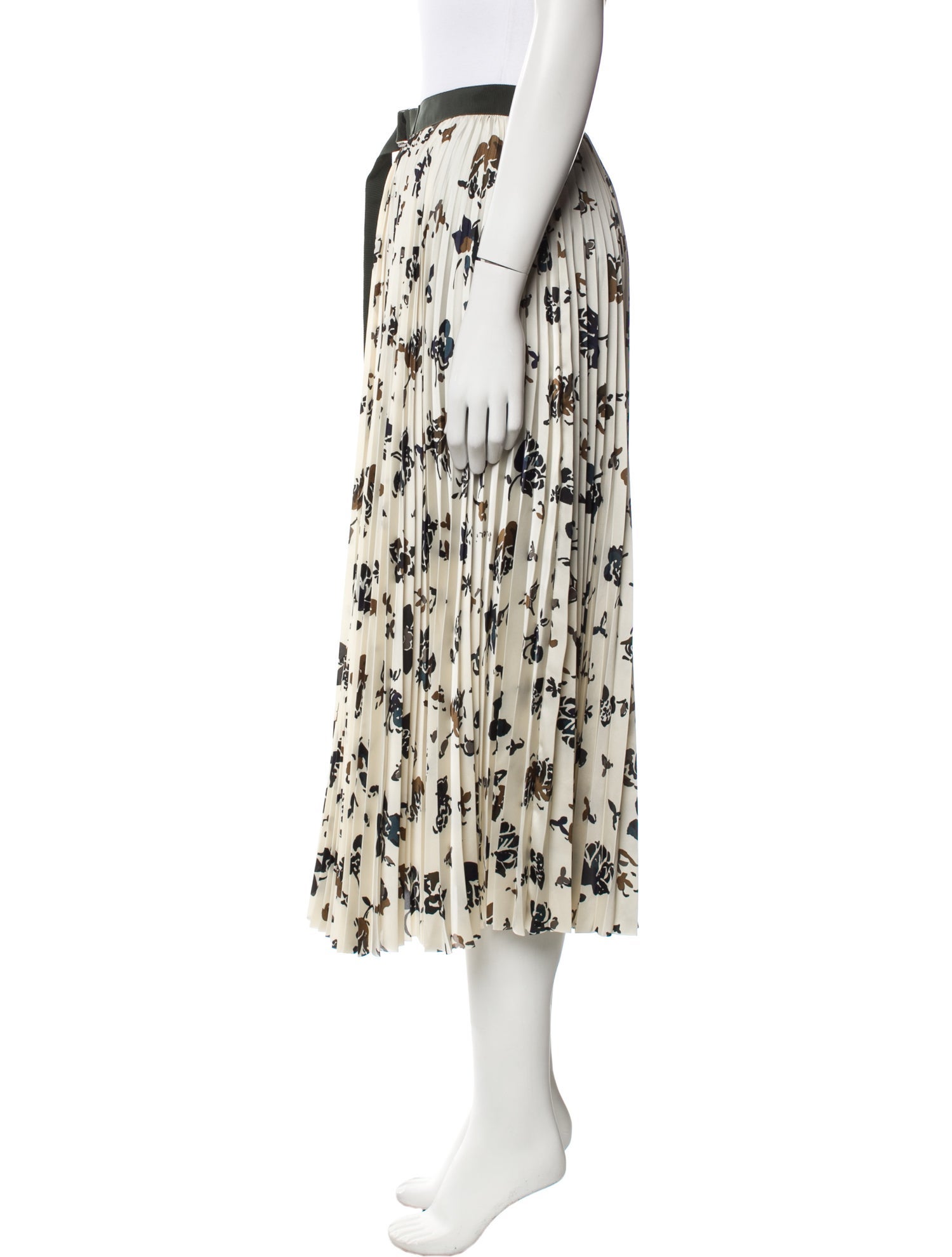 Sacai Printed Midi Length Skirt