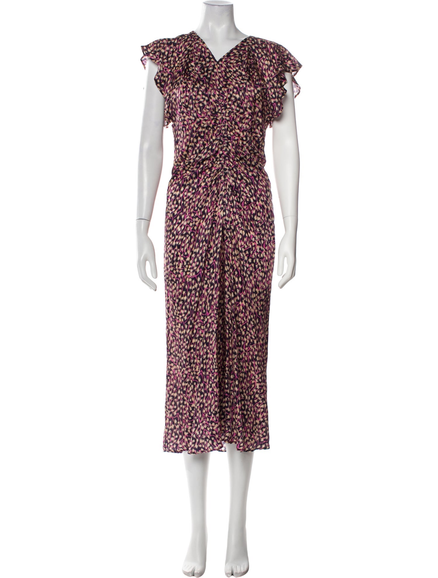 Sacai Floral Print Long Dress