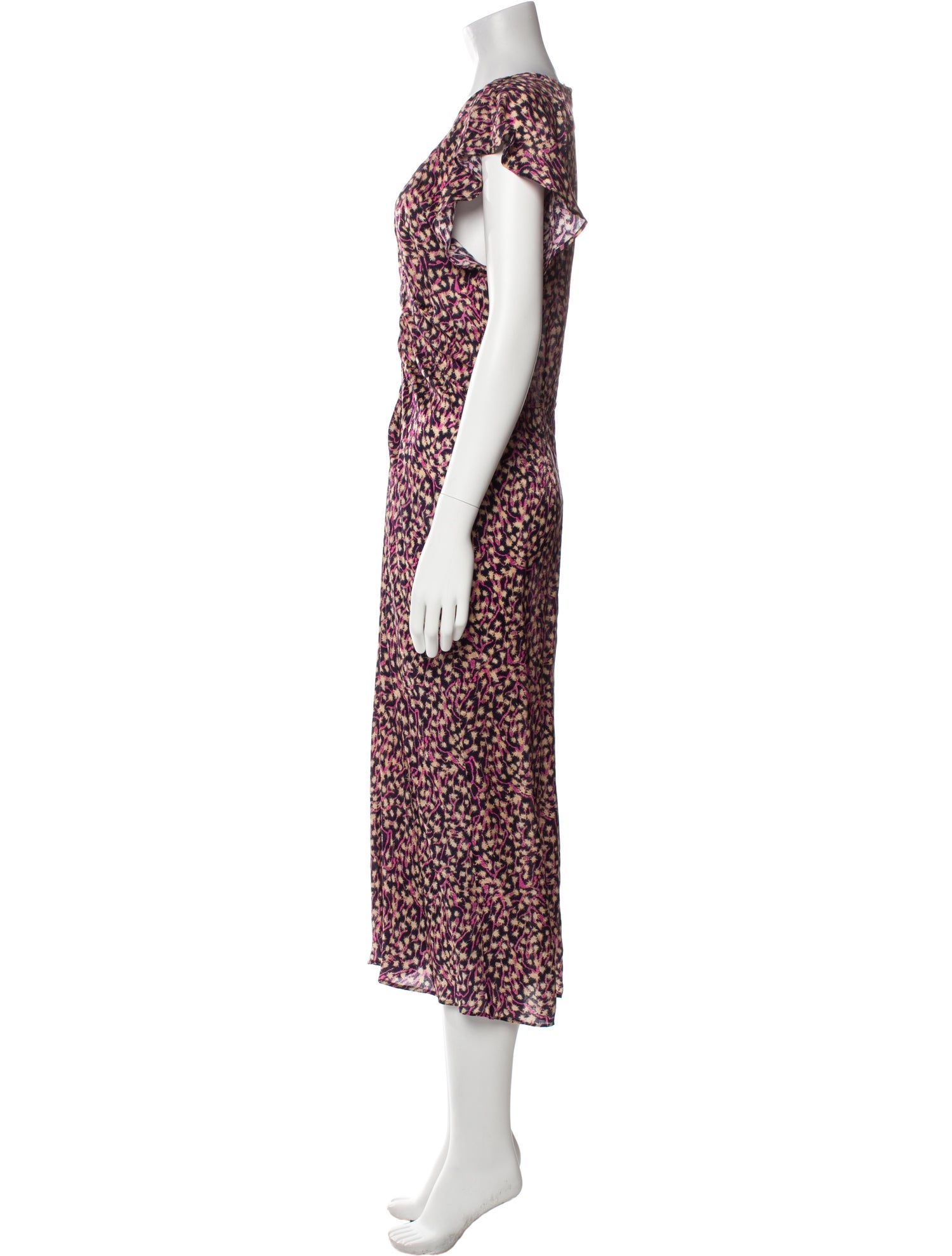 Sacai Floral Print Long Dress