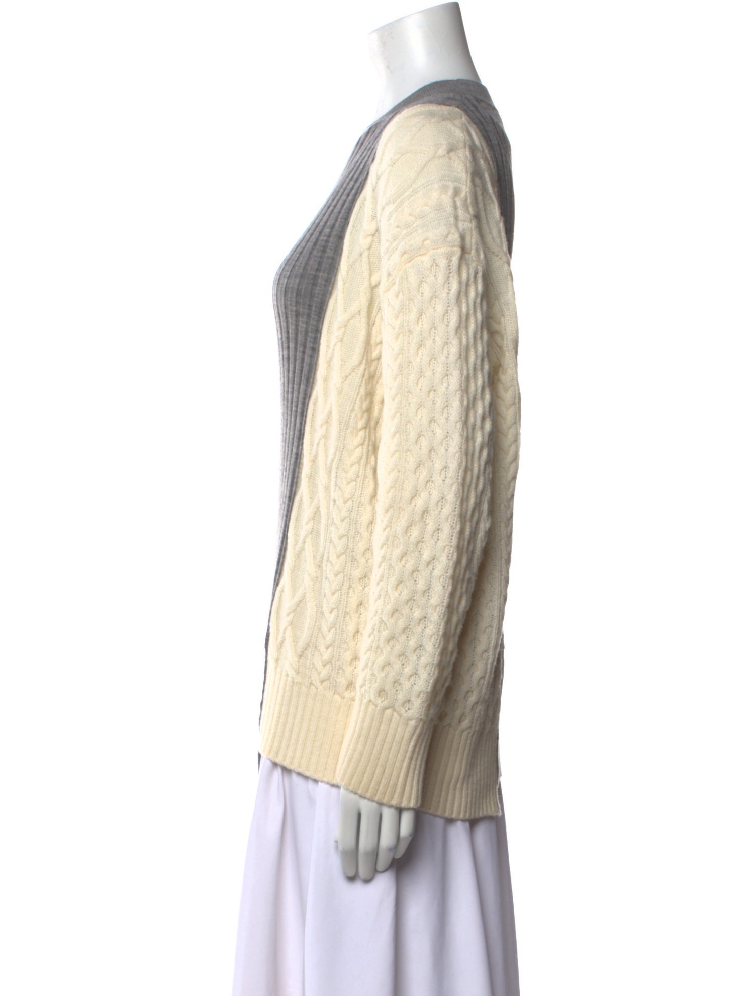 Sacai Wool Crew Neck Sweater