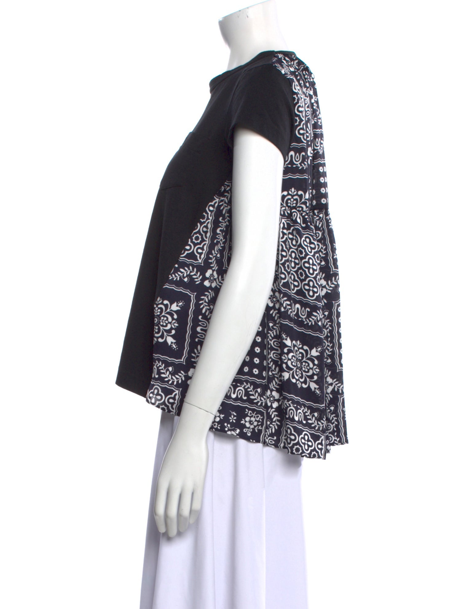 Sacai Crew Neck Short Sleeve T-Shirt