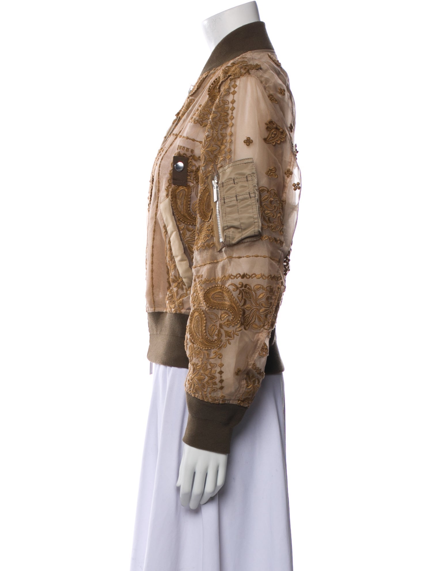 Sacai Paisley Print Bomber Jacket