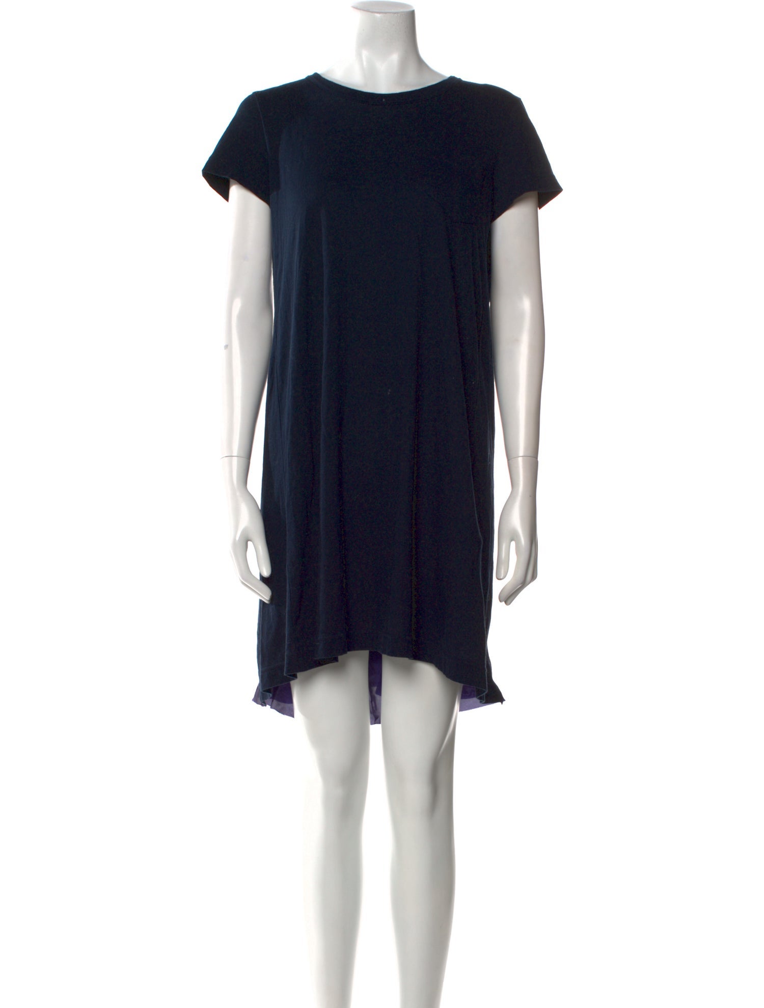 Sacai Bateau Neckline Mini Dress