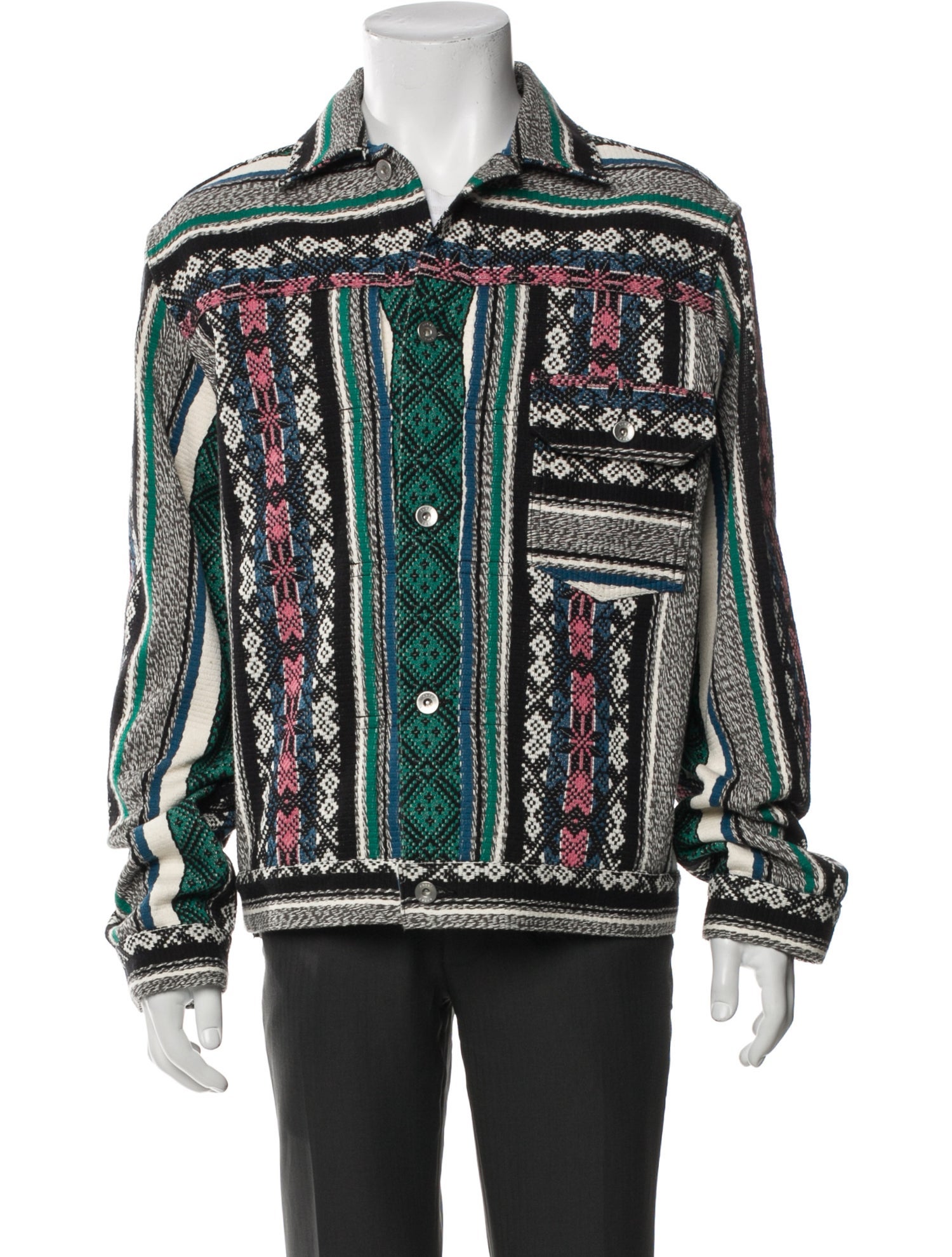 Sacai Printed Denim Jacket w/ Tags