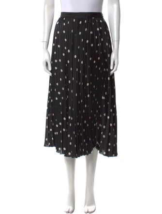 Sacai Polka Dot Print Midi Length Skirt