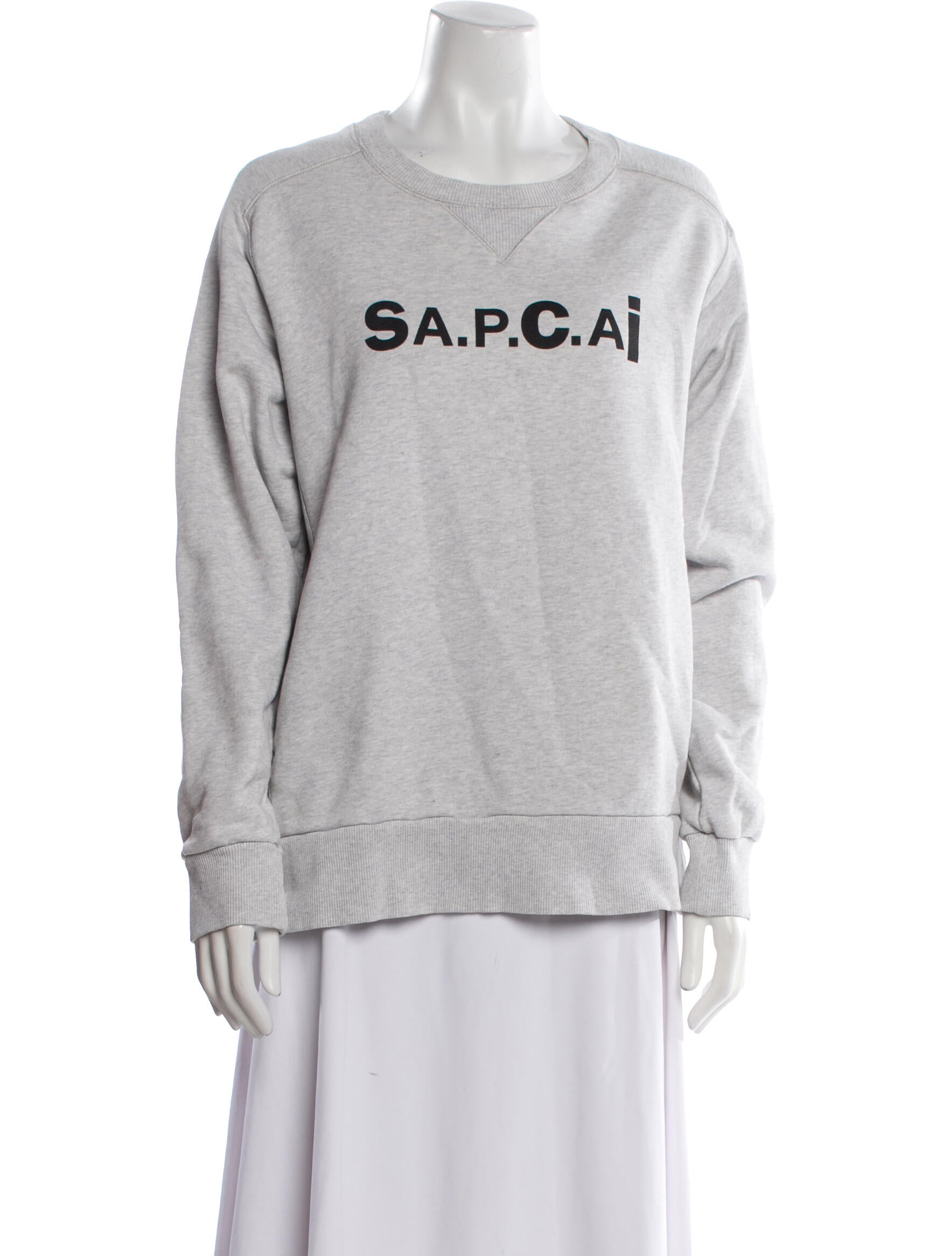 Sacai Graphic Print Crew Neck Sweatshirt