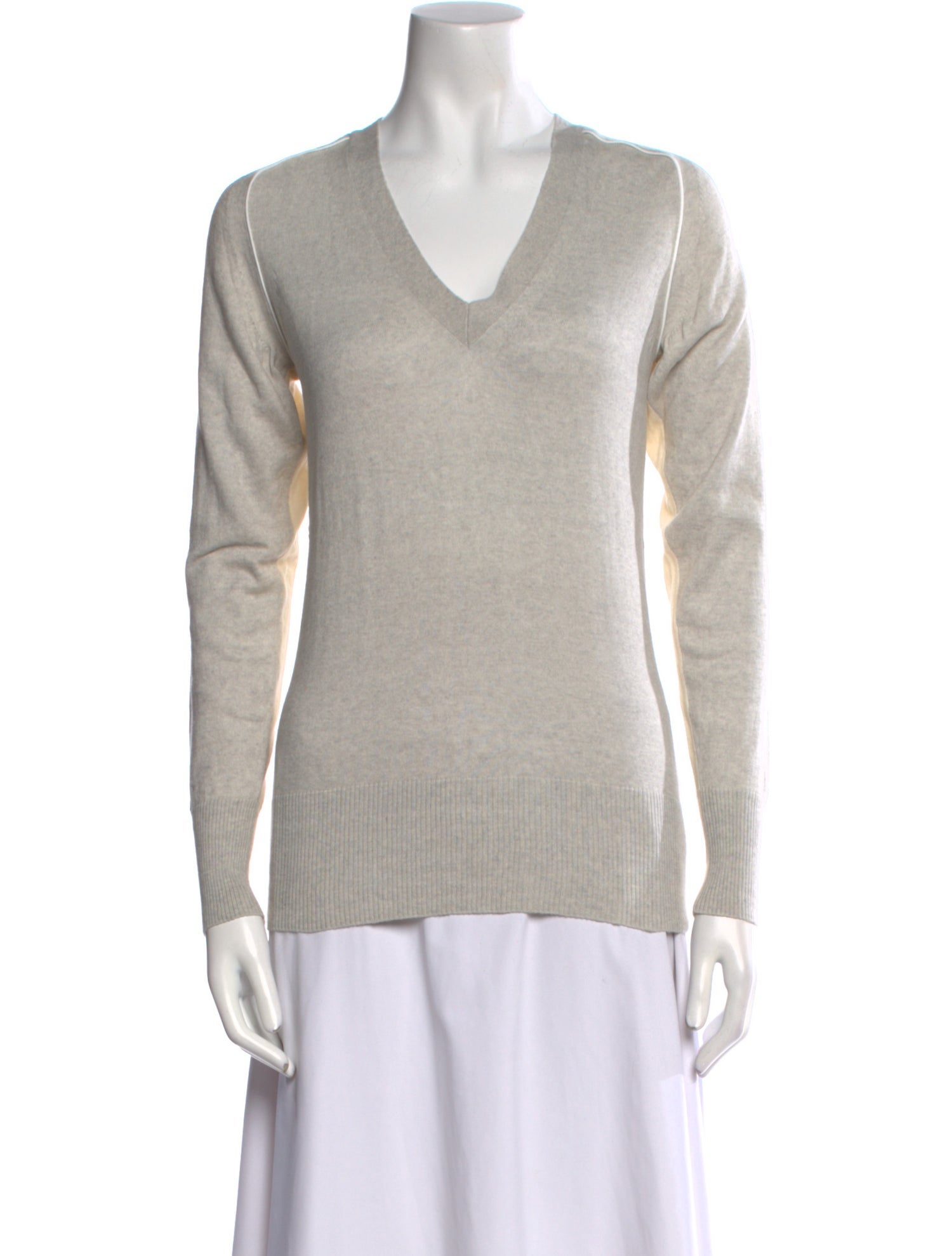 Sacai V-Neck Long Sleeve Top