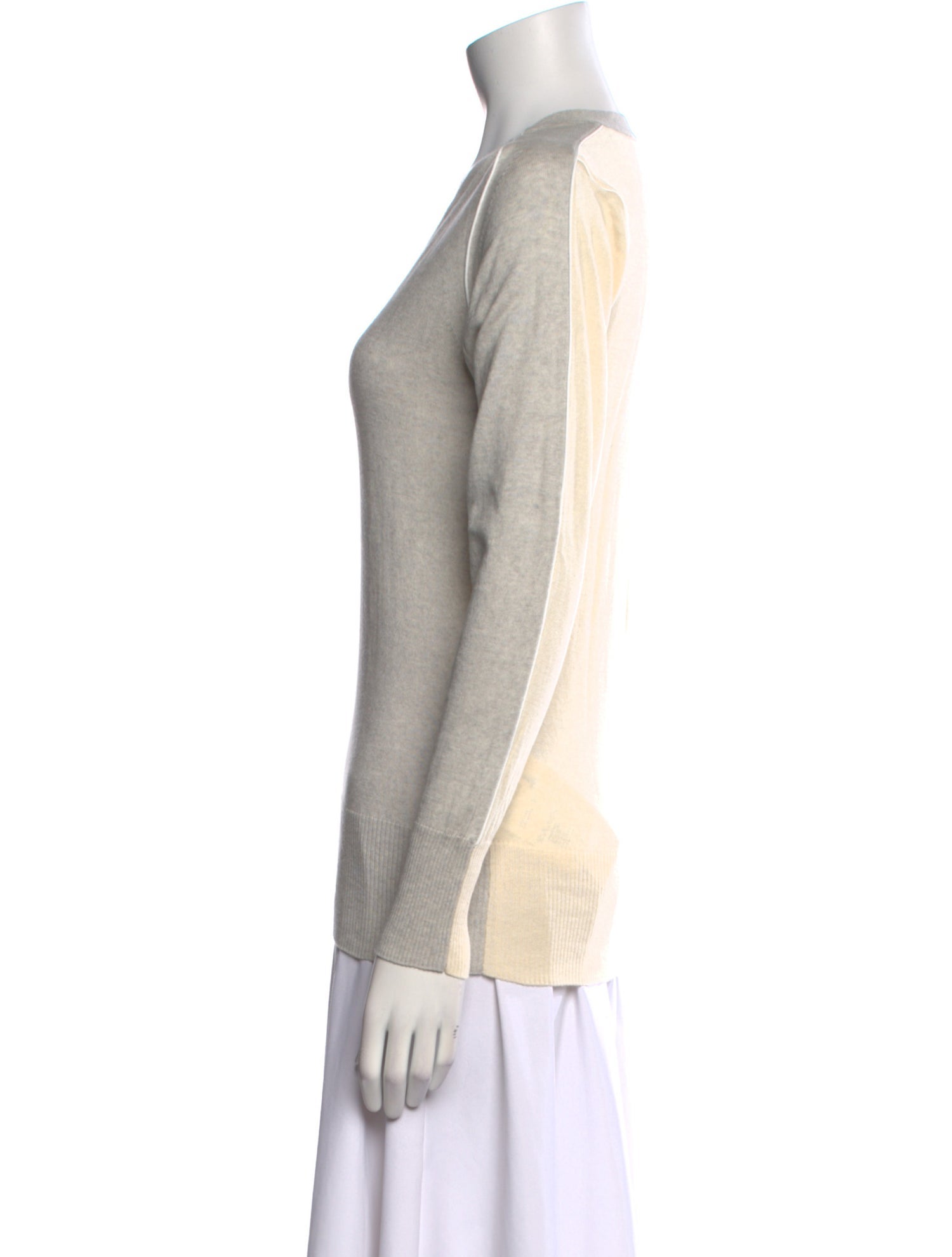 Sacai V-Neck Long Sleeve Top