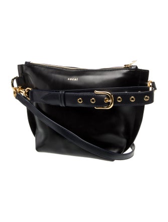 Sacai Leather Crossbody Bag