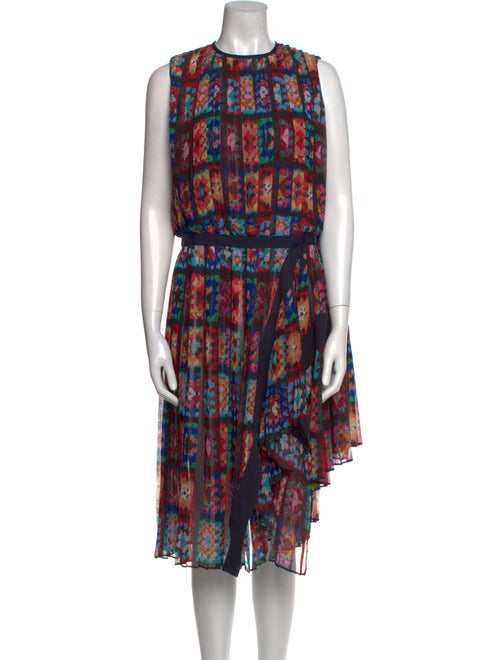 Sacai Printed Knee-Length Dress