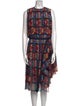 Sacai Printed Knee-Length Dress