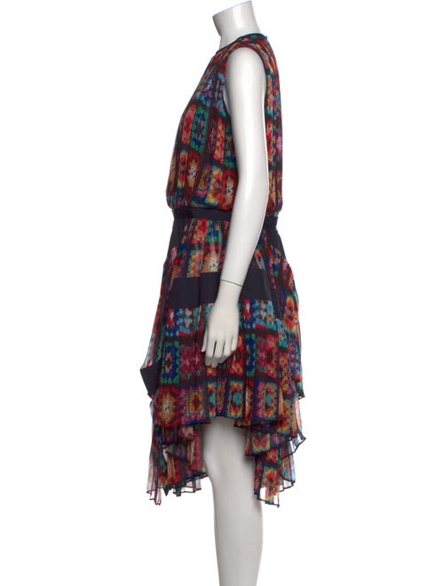 Sacai Printed Knee-Length Dress