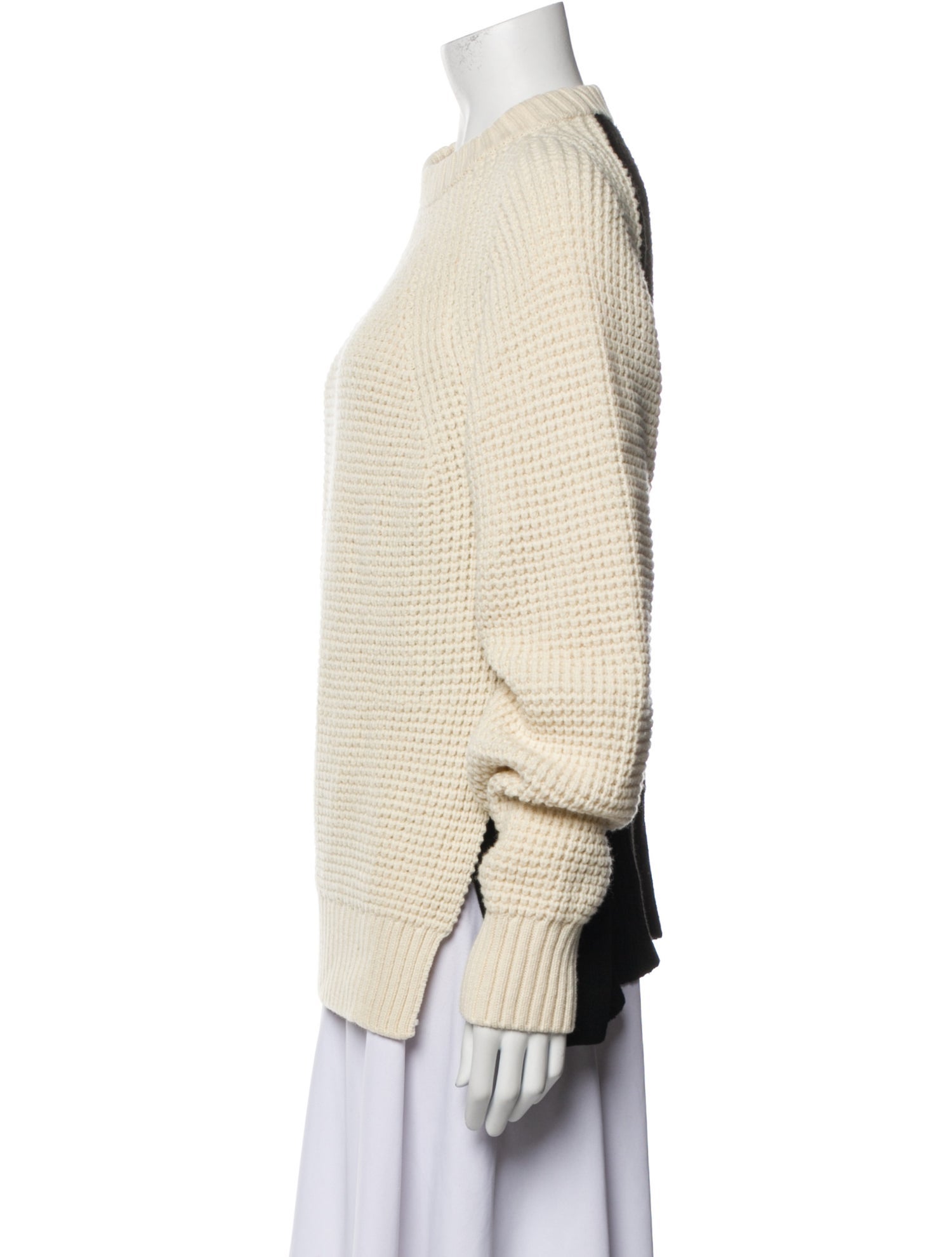 Sacai Wool Crew Neck Sweater
