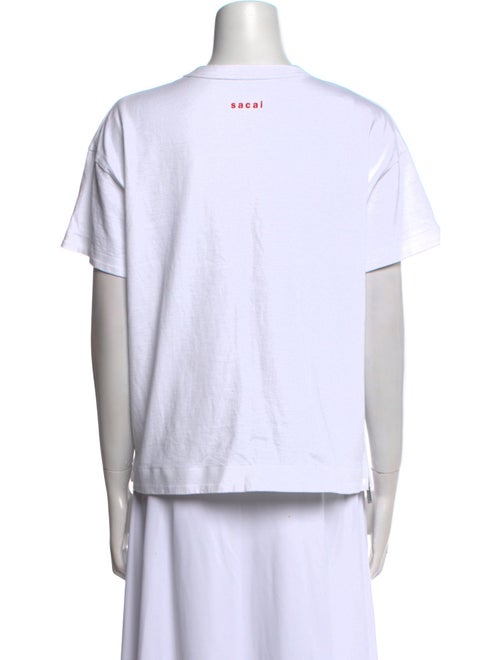 Sacai Graphic Print Crew Neck T-Shirt