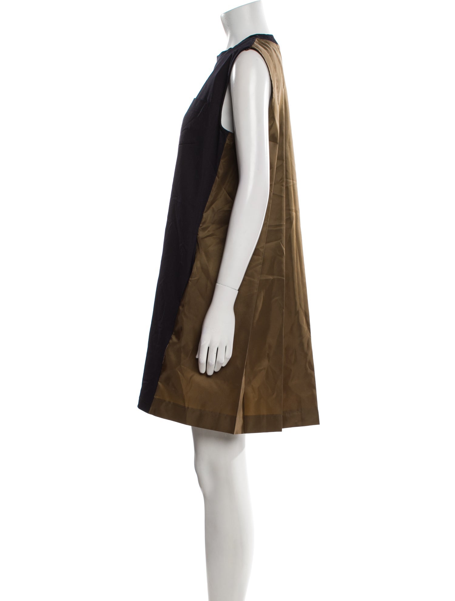 Sacai Crew Neck Mini Dress