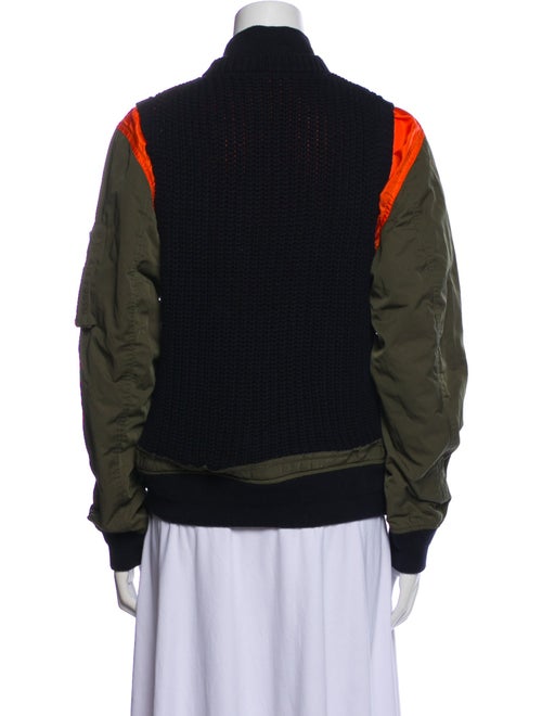 Sacai Colorblock Pattern Bomber Jacket
