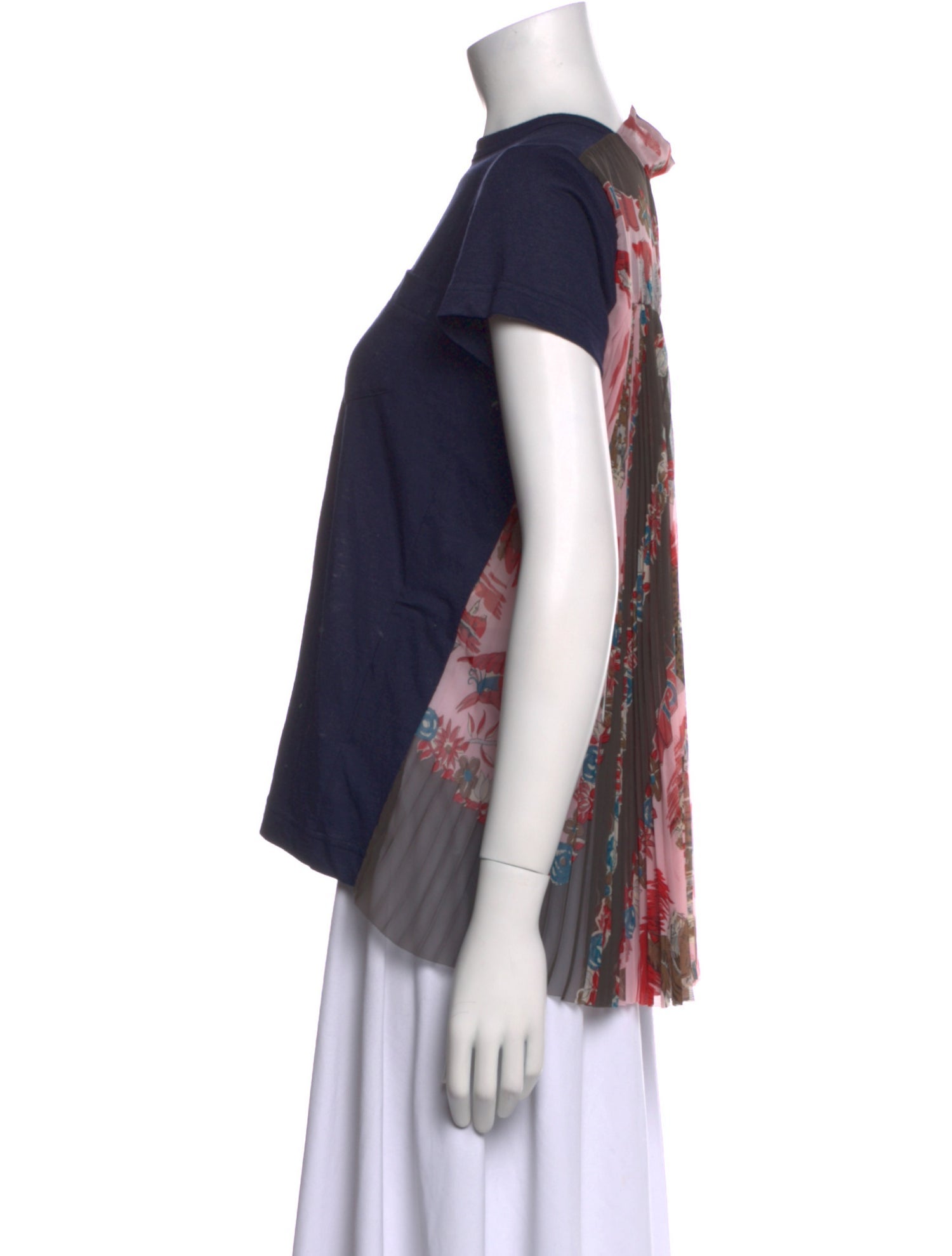 Sacai Crew Neck Short Sleeve T-Shirt