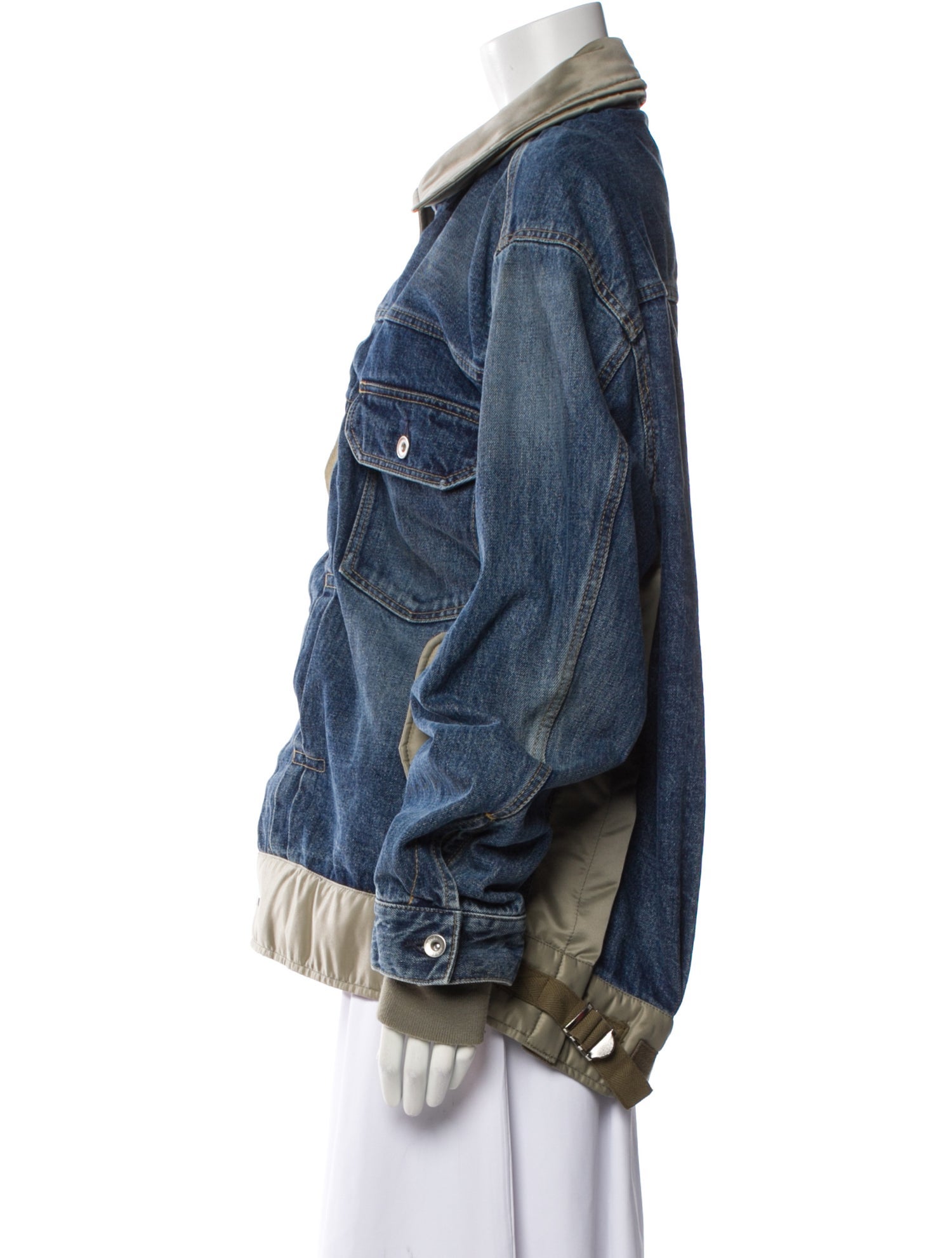 Sacai Colorblock Pattern Coat