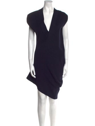 Sacai V-Neck Mini Dress