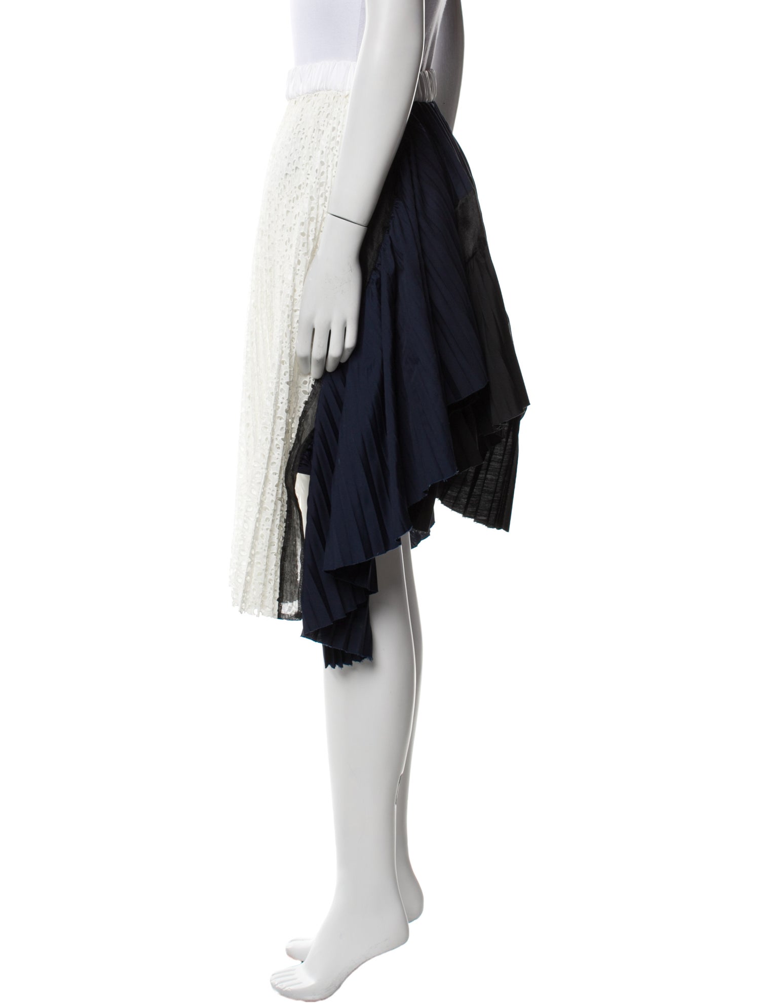 Sacai Lace Pattern Midi Length Skirt