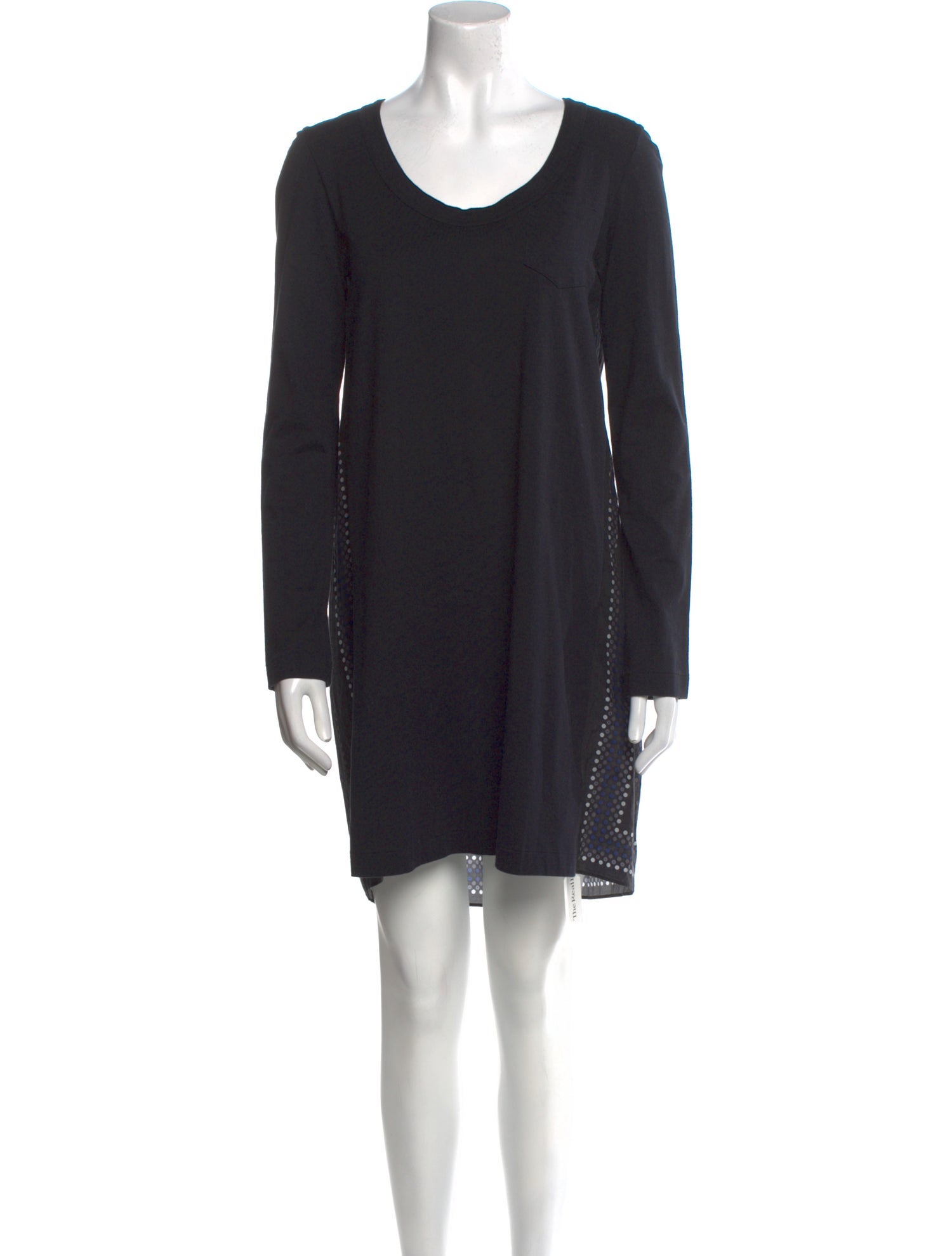 Sacai Scoop Neck Mini Dress