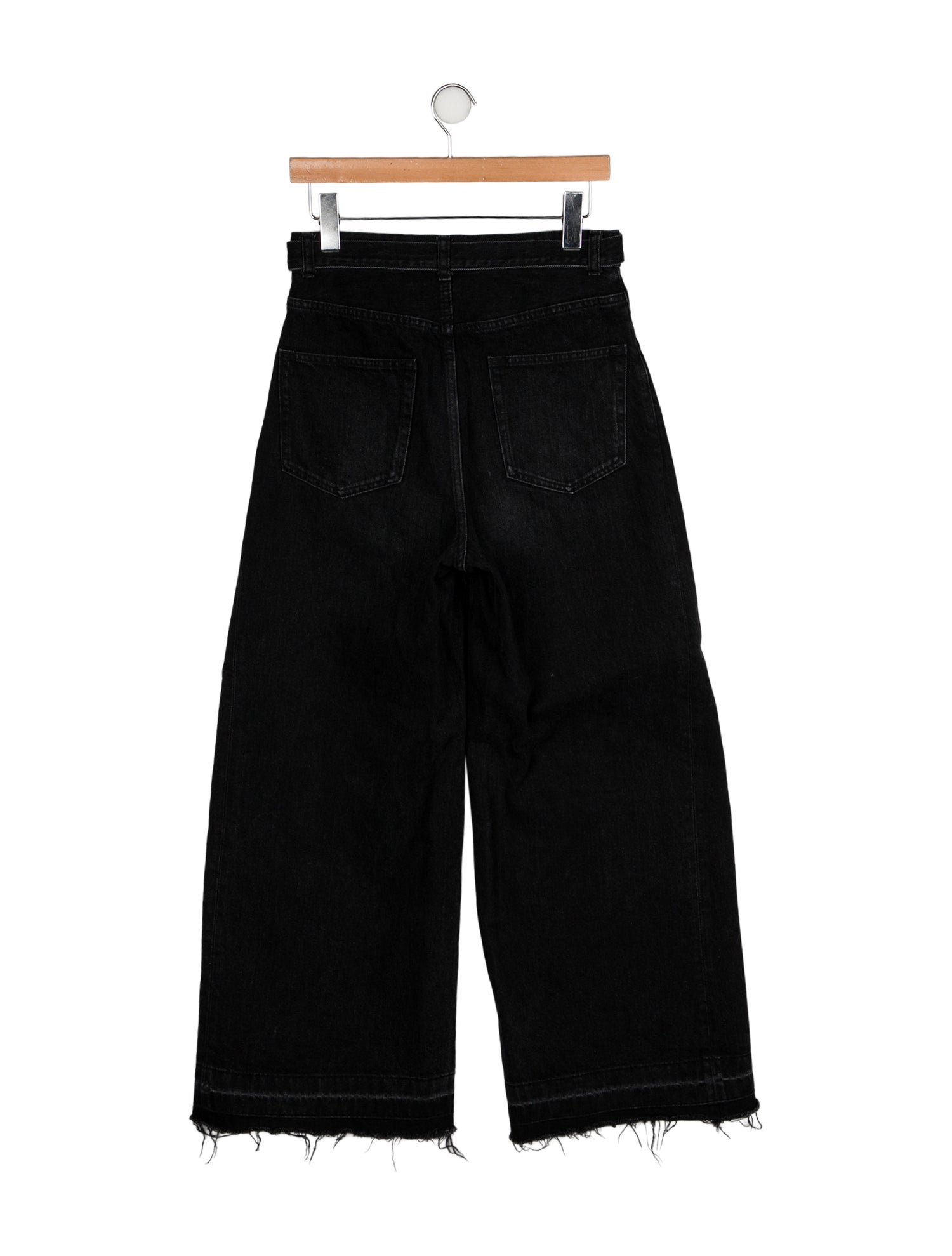 Sacai High-Rise Wide Leg Jeans