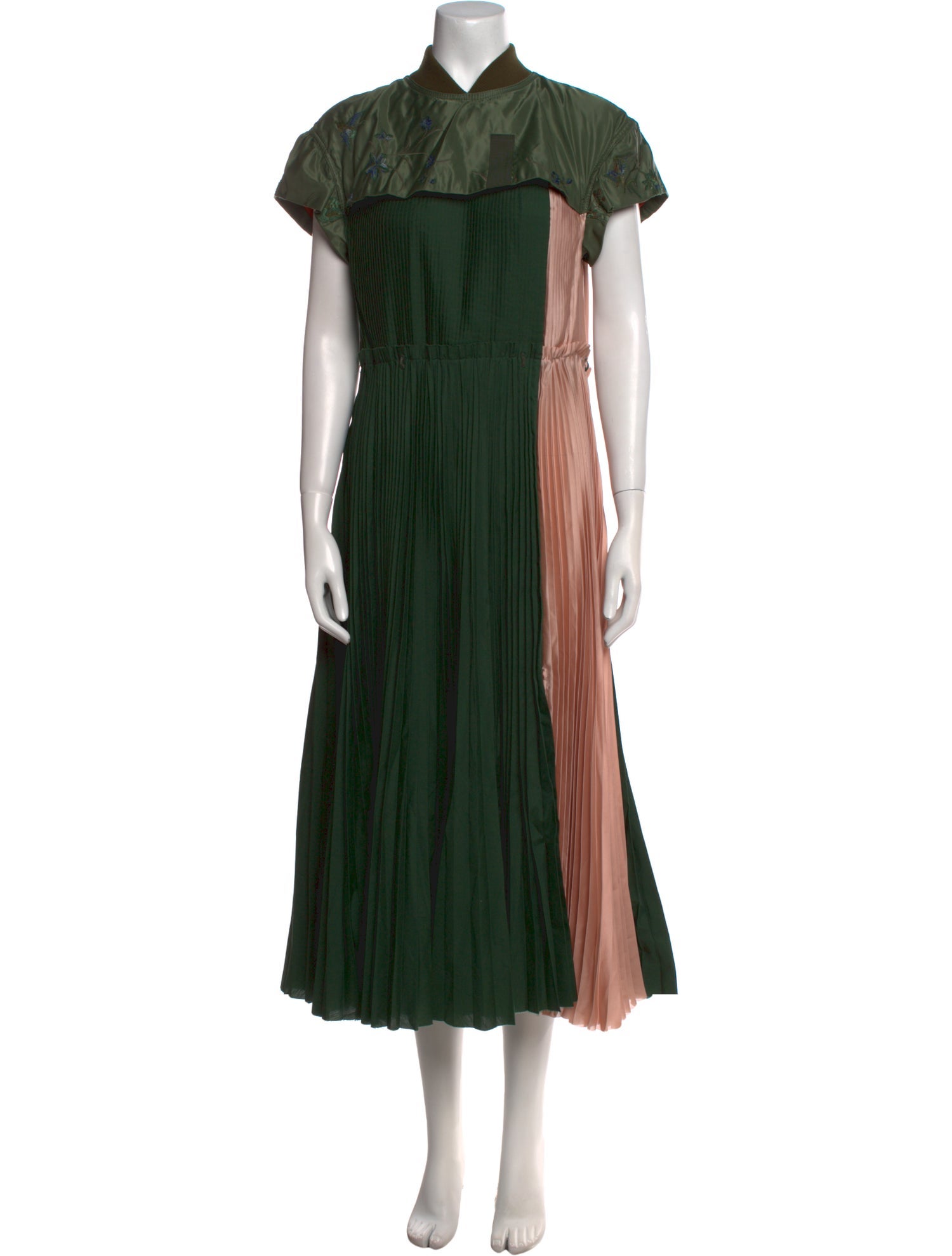 Sacai Mock Neck Long Dress