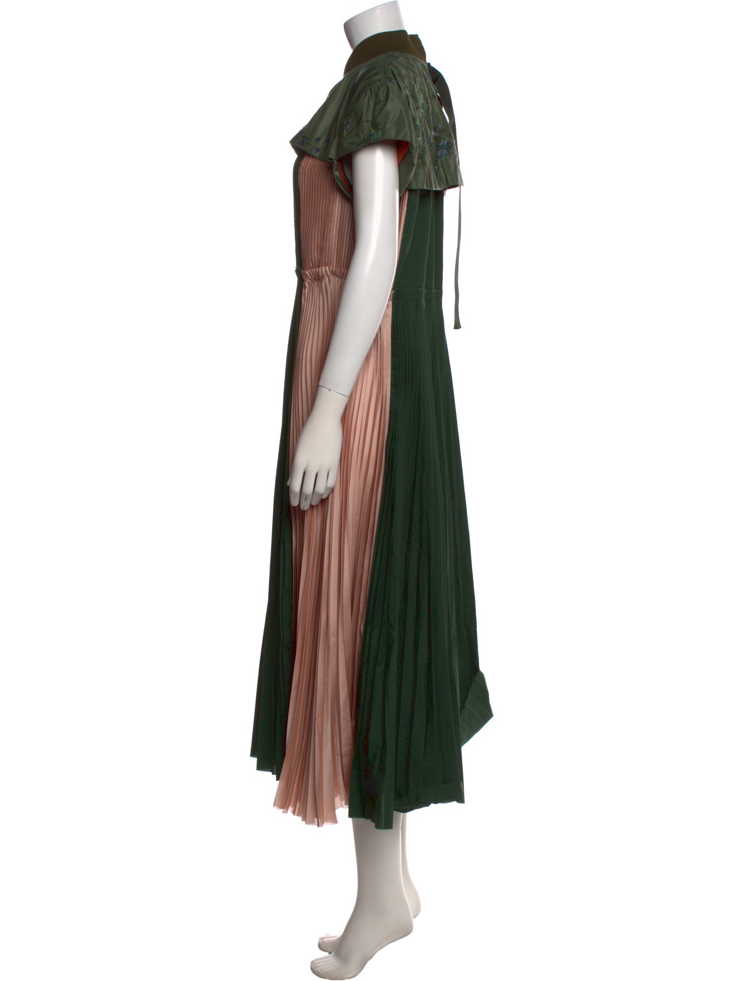 Sacai Mock Neck Long Dress