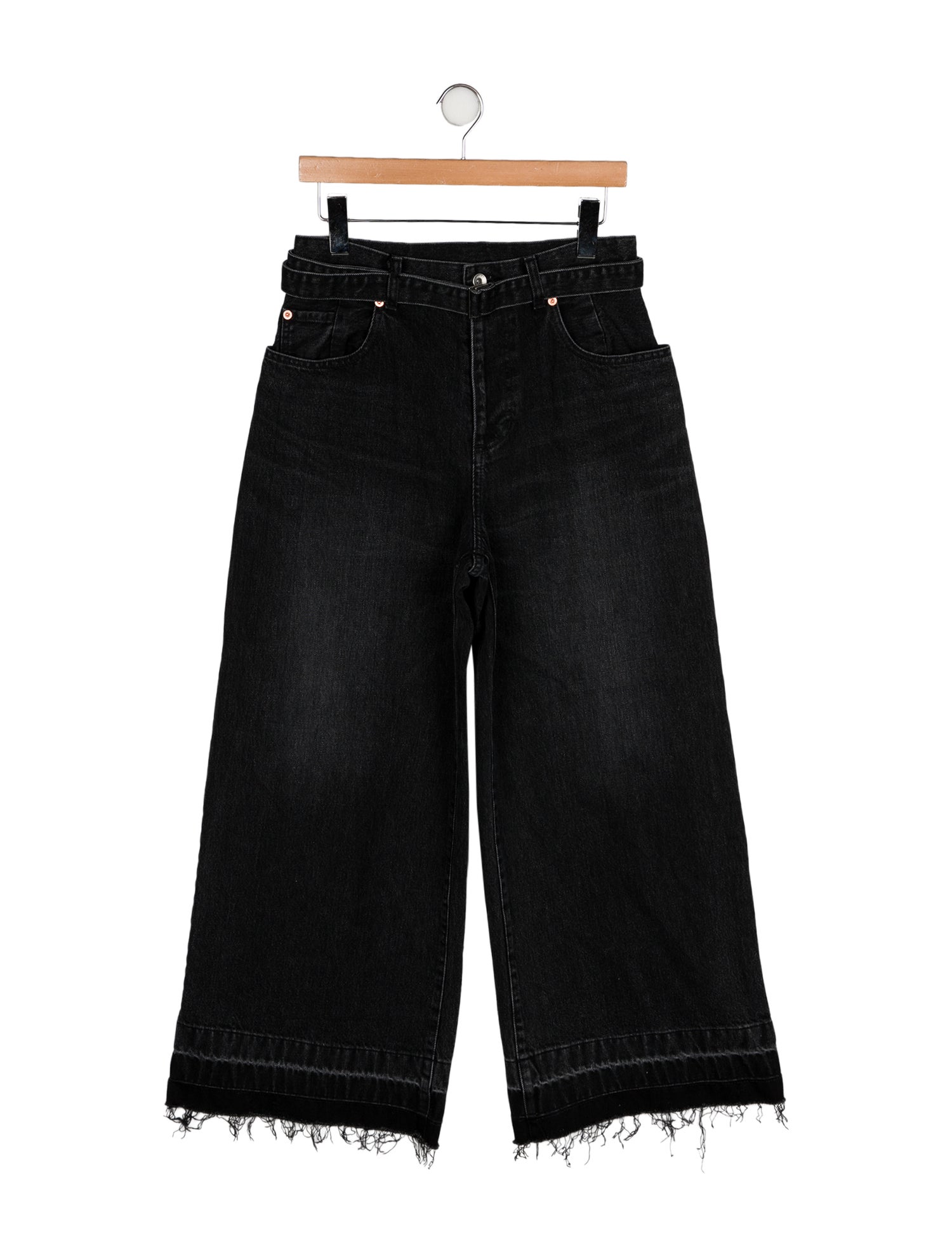 Sacai High-Rise Wide Leg Jeans w/ Tags