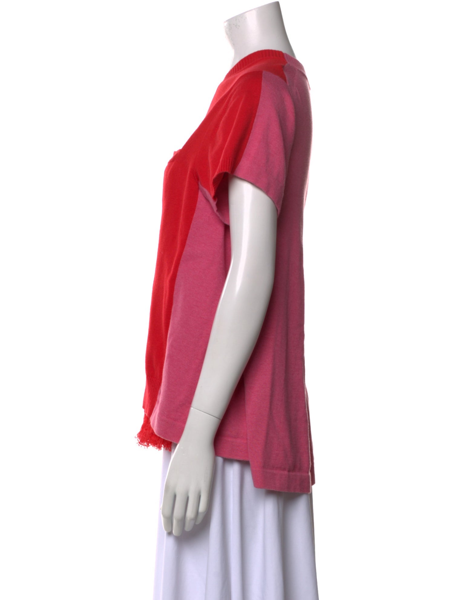 Sacai Wool Crew Neck T-Shirt