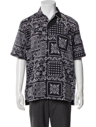 Sacai Floral Print Short Sleeve Shirt