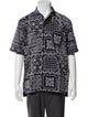 Sacai Floral Print Short Sleeve Shirt
