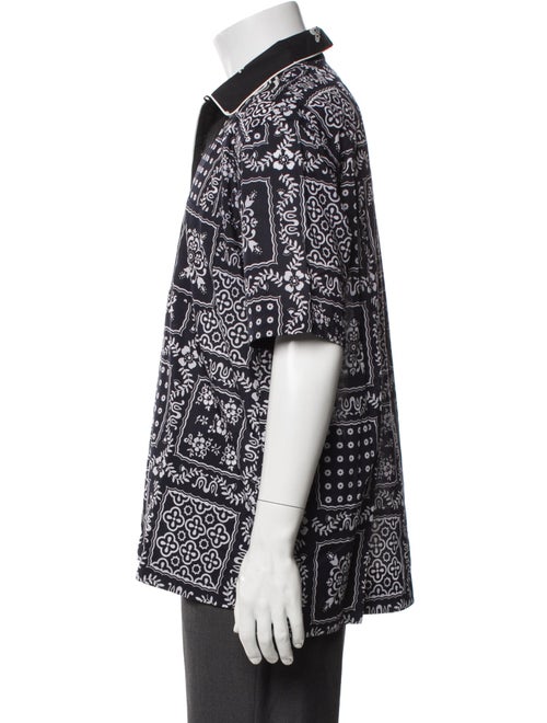 Sacai Floral Print Short Sleeve Shirt