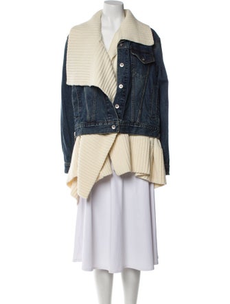 Sacai Striped Denim Jacket