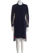 Sacai Wool Knee-Length Dress