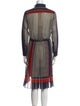 Sacai Wool Knee-Length Dress