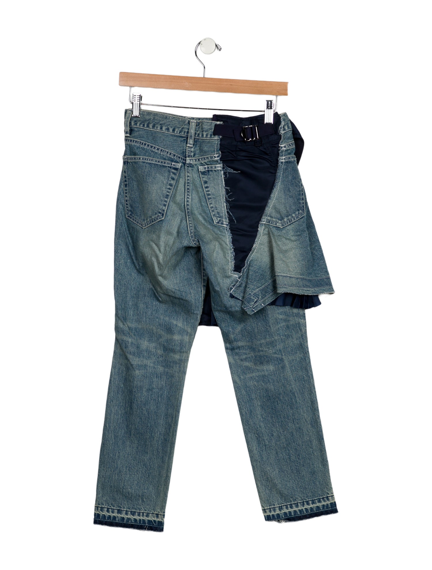 Sacai Mid-Rise Straight Leg Jeans