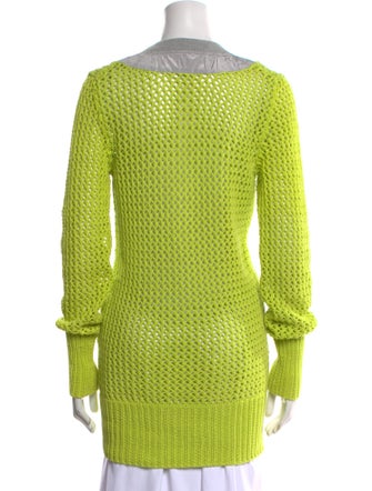 Sacai Colorblock Pattern V-Neck Sweater