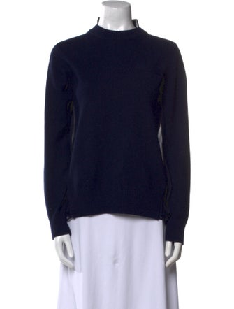 Sacai Wool Mock Neck Top