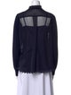 Sacai Wool Mock Neck Top