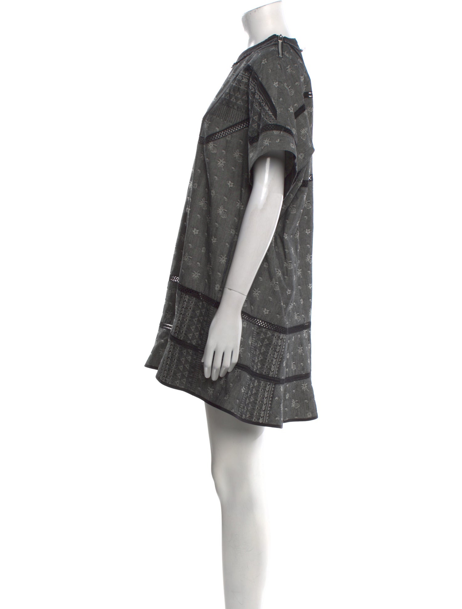 Sacai Printed Mini Dress