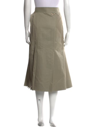 Sacai Pleated Accents Midi Length Skirt