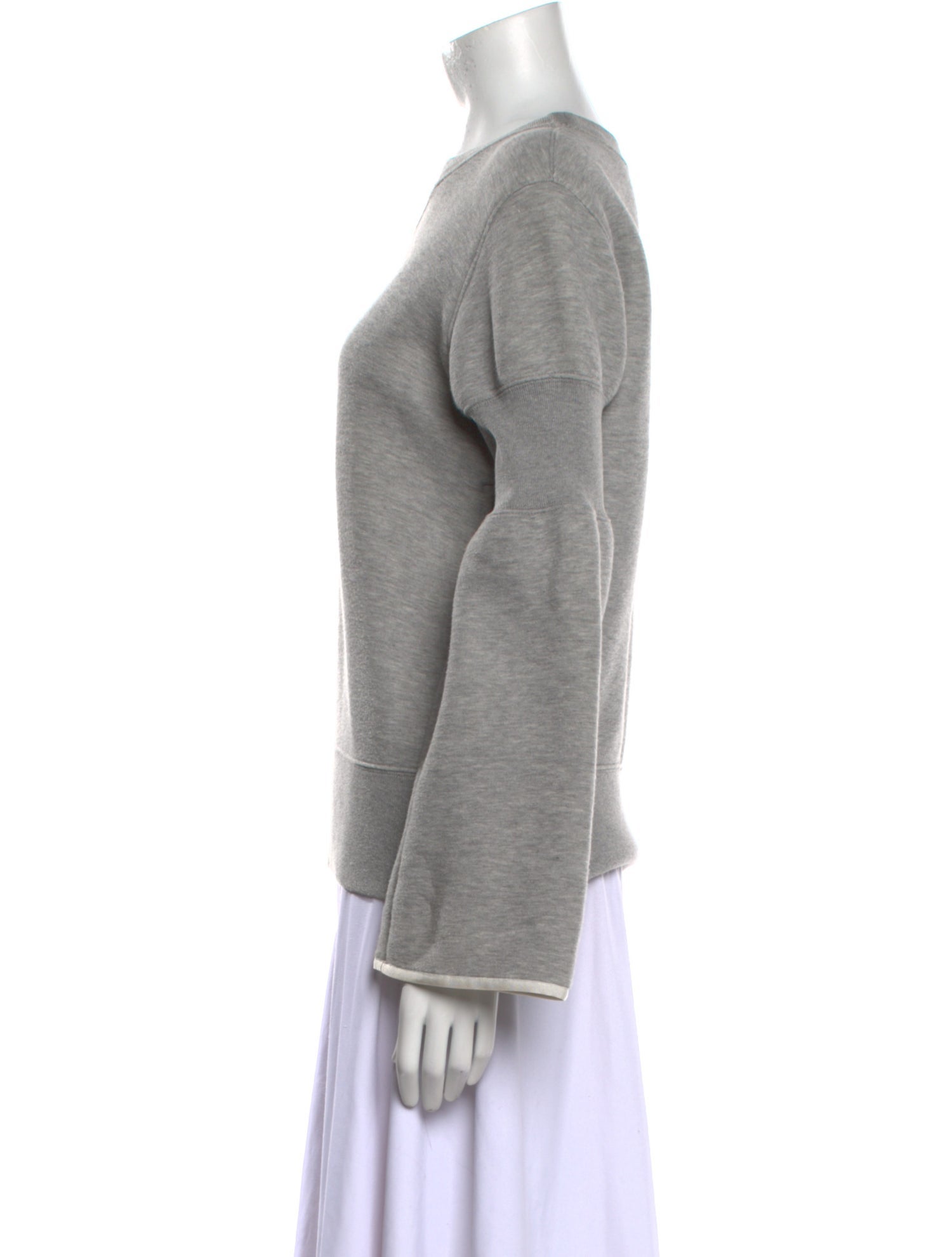 Sacai Bateau Neckline Long Sleeve Sweatshirt